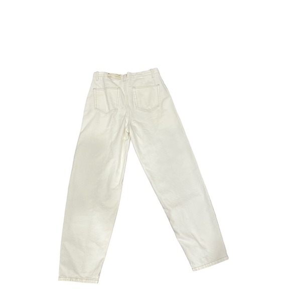 ANA A New Approach Women's Size 6 Highest Rise Barrel Jeans Natural Cream NWT - Picture 2 of 3
